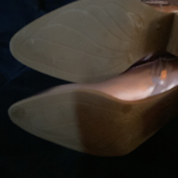 Gianni Bini Brush Metallic Matte Western Knee High Cowgirl Boots Baby Pink - Picture 6 of 7